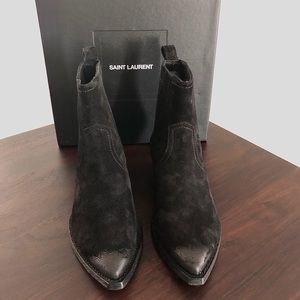 Saint Laurent Lukas Suede Chelsea Boots